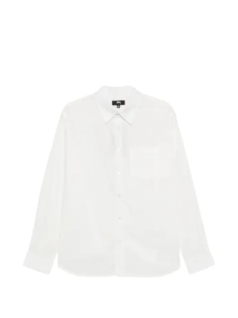Stüssy chest-pocket long-sleeve shirt White 1110388