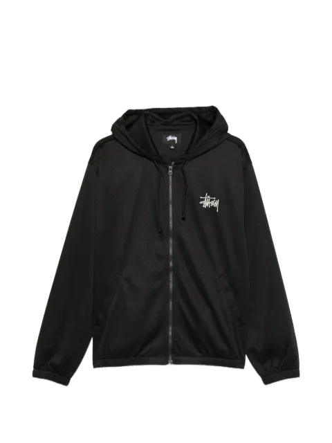 Stüssy logo-embroidered hoodie Black 1140391