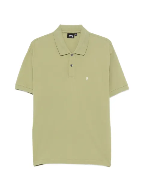 Stüssy logo-embroidered polo shirt Green 1140367