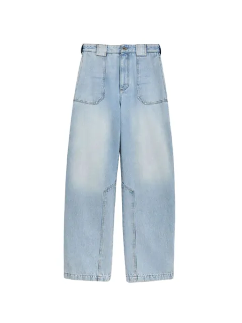LOEWE washed-effect panelled jeans Blue H616Y11X51