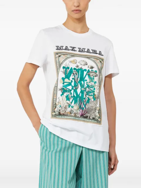 Max Mara graphic-print T-shirt White 2611941062670