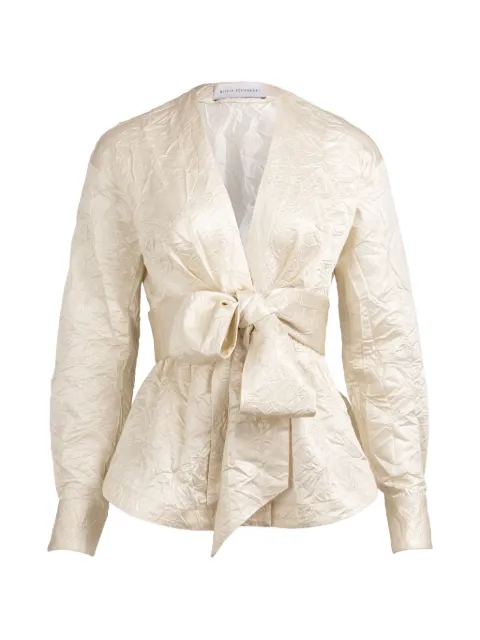 Silvia Tcherassi Saanvi bow-detail blouse Neutrals ST26133
