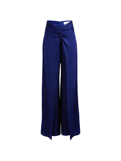 Silvia Tcherassi Canturipe twist-detail trousers Blue ST26136