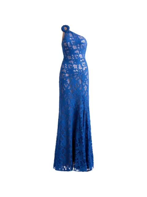 Silvia Tcherassi Teresa one-shoulder lace maxi dress Blue ST264004