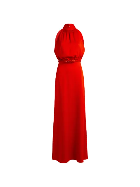 Silvia Tcherassi Damara belted halterneck maxi dress Orange ST261352