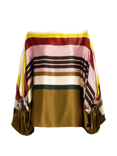 Silvia Tcherassi Bellagio striped blouse Green ST26138