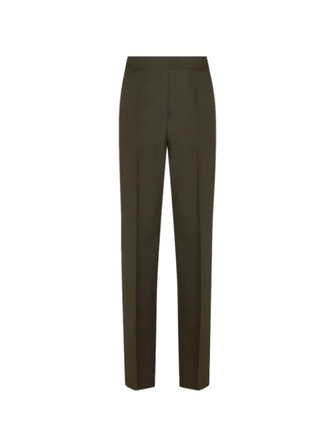 Max Mara pressed-crease tailored trousers Brown 2621136181600