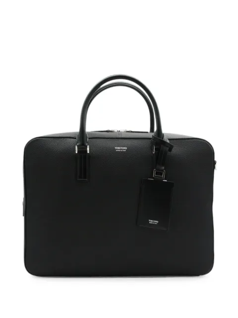 TOM FORD grained leather tote bag Black H0755LCL213SNAA