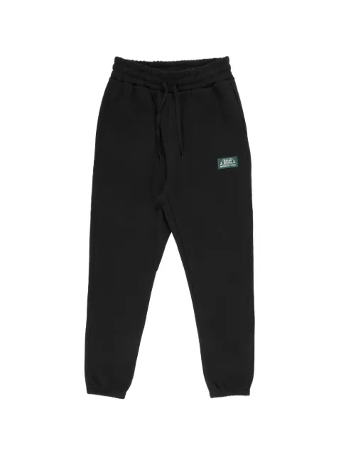 Marsh Maille logo-patch track pants Black MM006CL4BLK