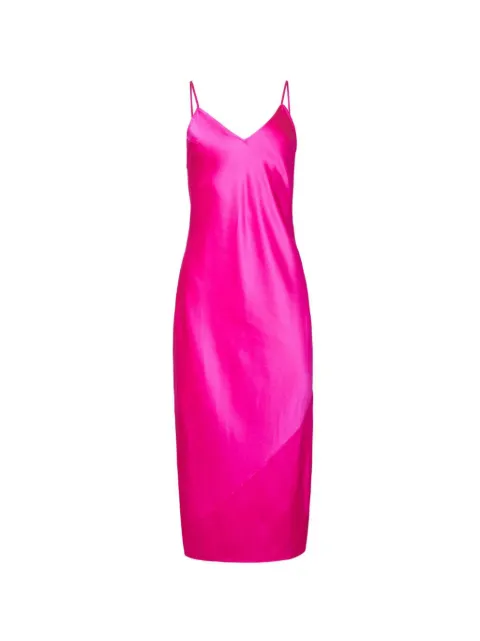Fleur Du Mal side-slit midi dress Pink SL00680772