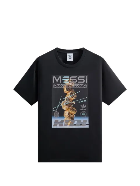 KITH x Adidas Messi graphic-print T-shirt Black ADKU4271