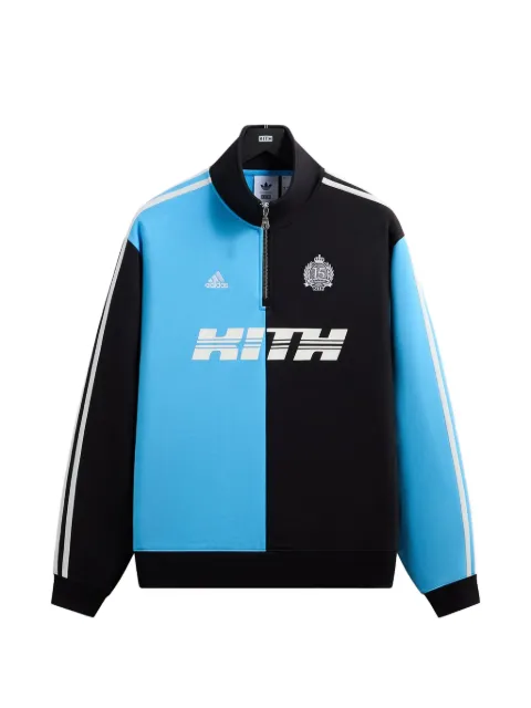 KITH x Messi colour-block quarter-zip sweater Black ADKR2735