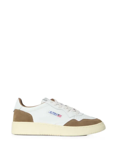 Autry Medalist suede-panelled sneakers White AULMFT