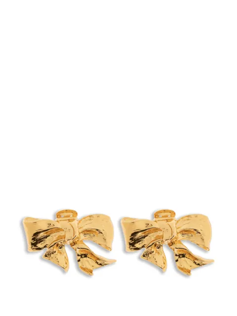 Moschino bow-detail clip-on earrings Gold A91188404