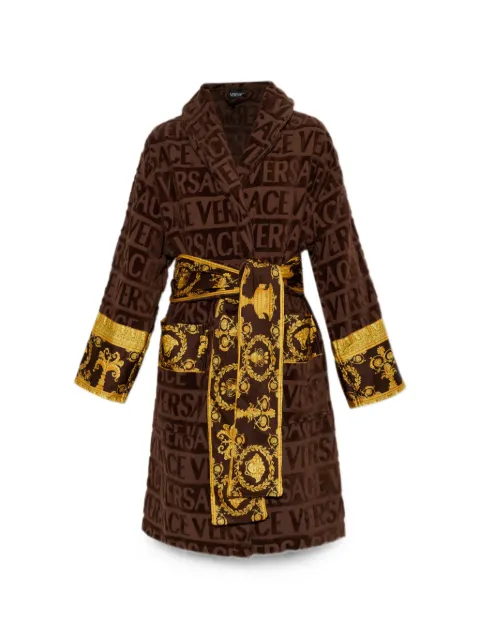Versace Home I Love Baroque logo-print robe Brown ZACJ00008ZCOSP052