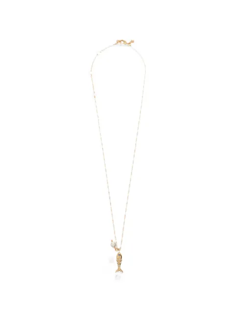 Kate Spade Summer Daze fish-motif necklace Gold KO863