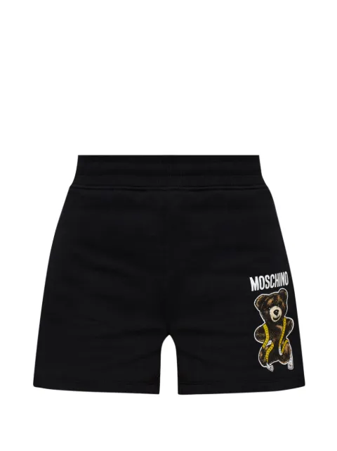 Moschino Teddy Bear-print shorts Black 262EA03205528