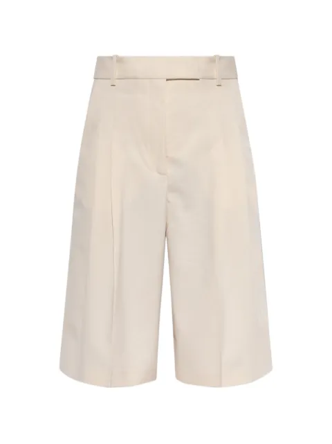 By Malene Birger Cymbaria pleated shorts White 1041520