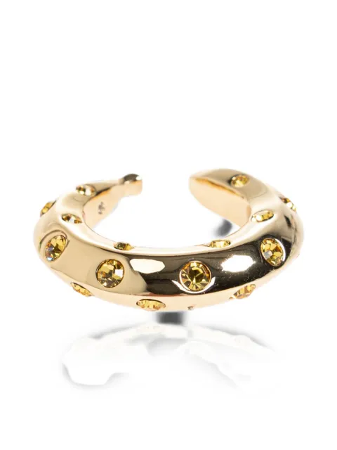 Kate Spade banana-motif crystal-embellished rings Gold KO8740