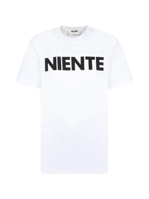 Moschino slogan-print T-shirt White 07084411001