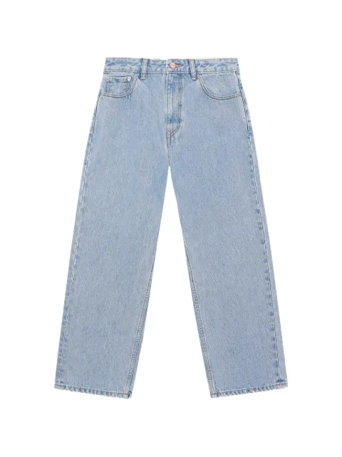 GANNI Misy cropped jeans in rigid denim Blue J1135