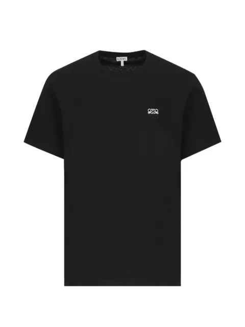 LOEWE Anagram-embroidered T-shirt Black H526Y22J98