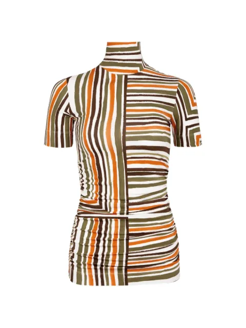 Silvia Tcherassi Leiza striped T-shirt Orange ST261321