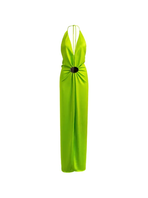 Silvia Tcherassi Rowan halterneck maxi dress Green ST26138