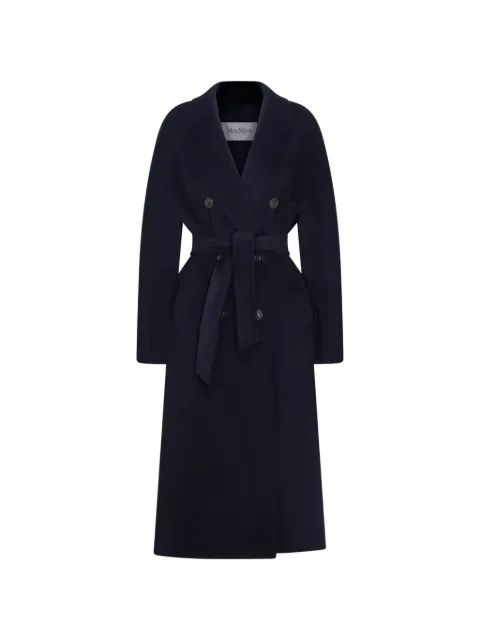 Max Mara Icon double-breasted belted coat Blue 2621018010600