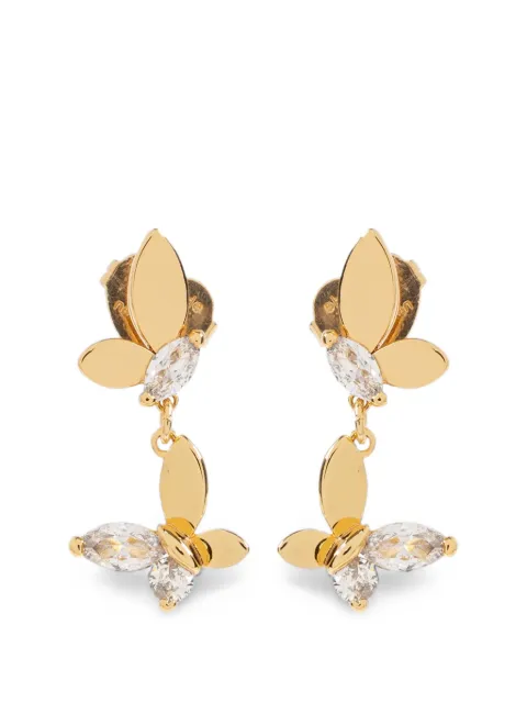 Kate Spade Social Butterfly crystal-embellished earrings Gold K7602