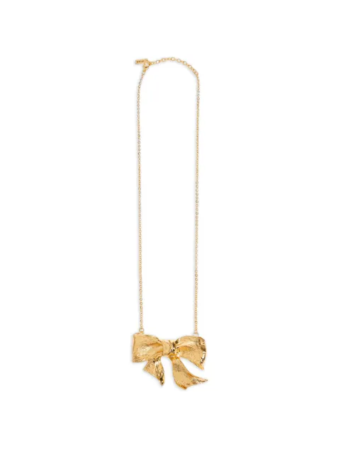 Moschino bow-pendant necklace Gold 26271A91198404