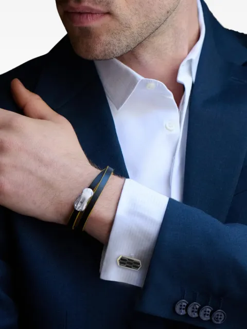 Tateossian honeycomb-pattern cufflinks Grey TACFTITLAM0003