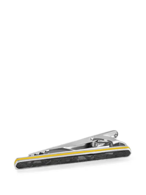 Tateossian carbon-fibre tie clip Silver TATCPABLAM0007
