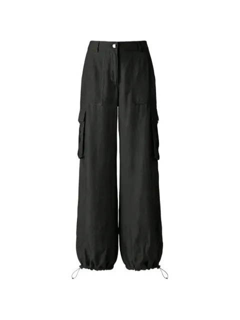 Toccin James wide-leg high-waisted trousers Black TU6520P042