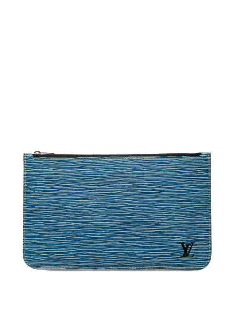 Louis Vuitton Pre-Owned 2016 Epi Denim Neverfull pouch Blue W1IHA7J98CESW4BO