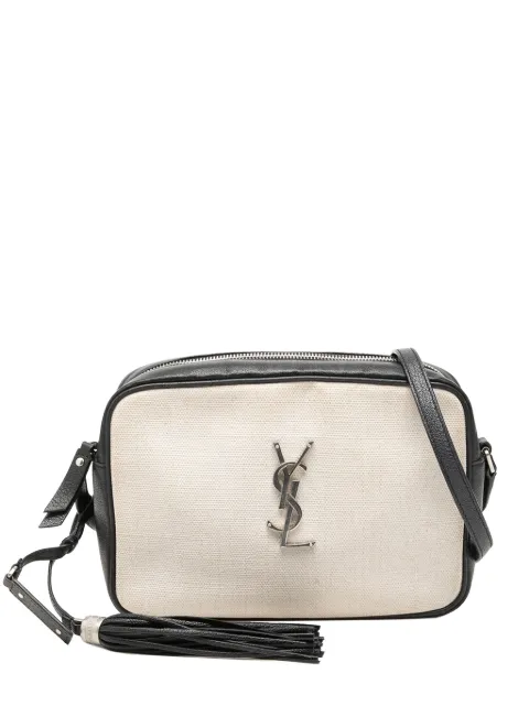 Saint Laurent Pre-Owned 2019 Canvas Monogram Lou Camera Bag crossbody bag White KSZWJCPBJNFKLN4W