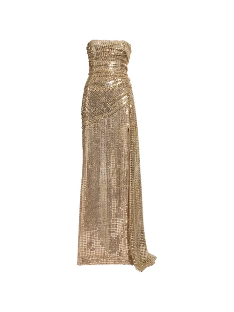 Elie Saab sequin-embellished maxi dress Gold D1209NS26PA013