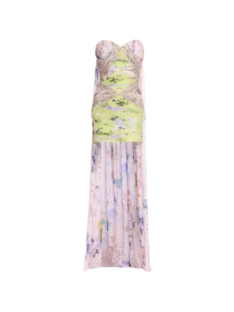 Elie Saab floral-print silk mini dress Pink D1197PS26CH010