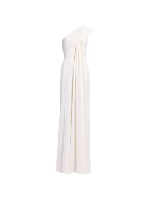 Elie Saab Cady one-shoulder draped jumpsuit White JU154NS26CD023