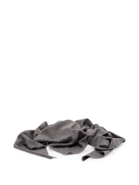 Brunello Cucinelli Monili-embellished cashmere scarf Grey M12201889C079