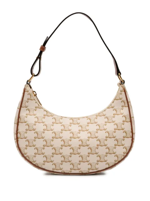 Celine Pre-Owned 2021 Triomphe Coated Canvas Ava shoulder bag Brown XJQRVVIVUO86CGAS
