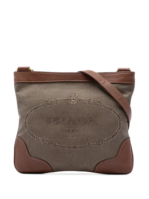 Prada Pre-Owned 2010-2026 Canvas Canapa Logo crossbody bag Neutrals RSHAX49ZCBZJQRCN