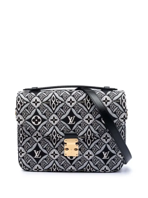 Louis Vuitton Pre-Owned 2020 Monogram Jacquard Since 1854 Pochette Metis satchel Black SCM57T0QEQ3F4R7F