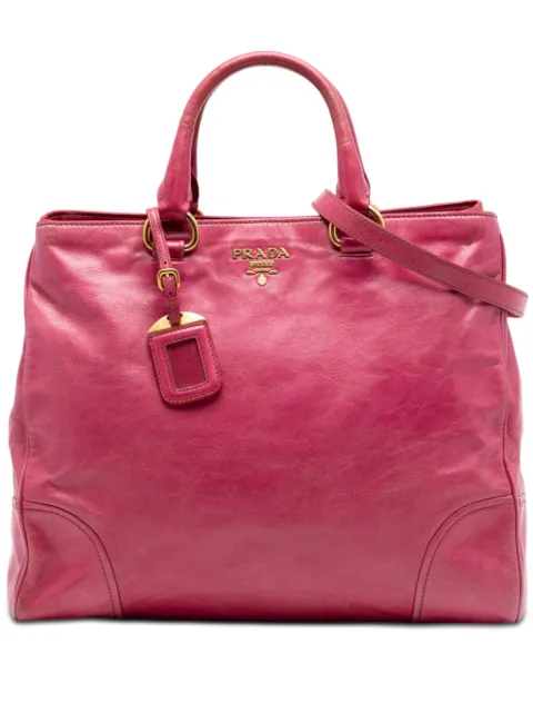 Prada Pre-Owned 2010-2026 Vitello Shine satchel Pink R9N0XMYST33ZQ43N