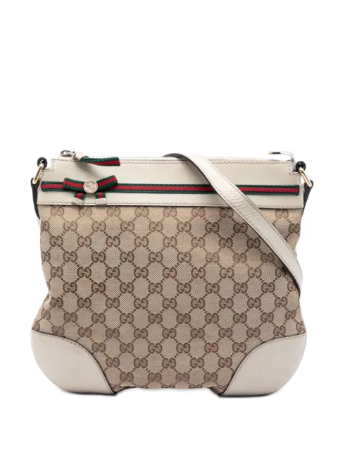 Gucci Pre-Owned 2016-2026 GG Canvas Web Mayfair crossbody bag Neutrals NSVN5R2KXYHF4VOK