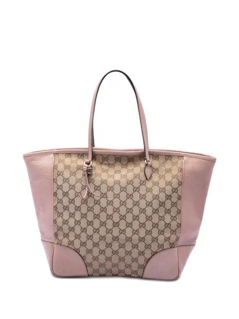 Gucci Pre-Owned 2016-2026 GG Canvas and Leather Bree tote bag Pink EYXN6FFKK4U8U0N7