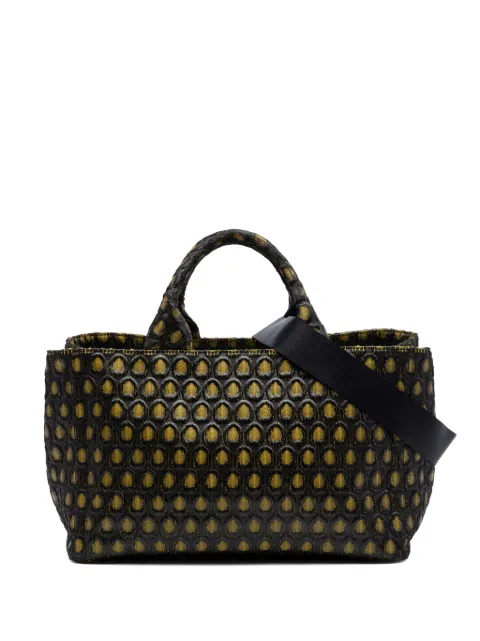 Prada Pre-Owned 2013-2026 Tessuto Broccato Canapa Tote satchel Black EB924GLGJLGRLBMW