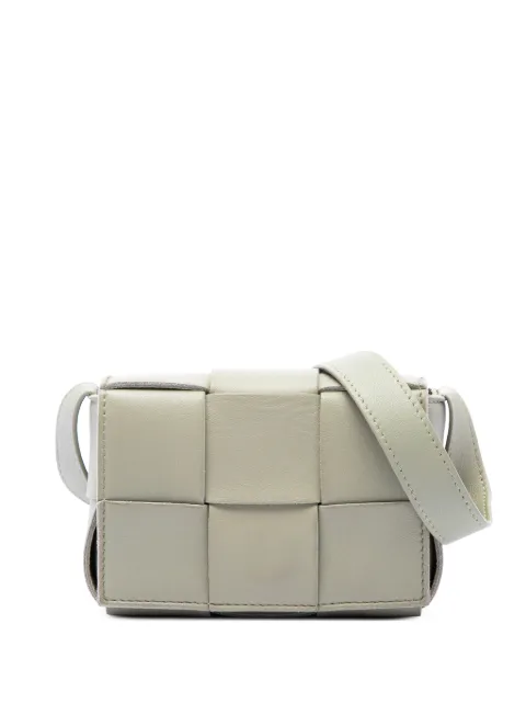 Bottega Veneta Pre-Owned 2012-2026 Candy Nappa Intrecciato Cassette crossbody bag Grey 1CLVSSUZACRZP99J