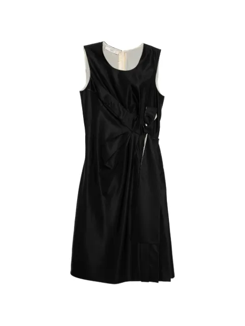 Prada Pre-Owned bow-detail sleeveless dress Black CSVM9279