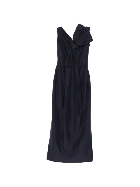 Christian Dior Pre-Owned bow detail maxi dress Blue CSVM9269